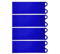Dolvitrny Trineo grande de plástico, trineo de nieve plegable para niños y adultos, tablero de trineo de invierno resistente de 54.4 x 16.6 pulgadas, deslizador azul portátil para diversión familiar