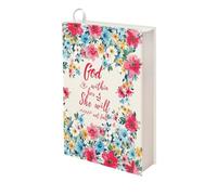 Dolyues Fundas elásticas para libros de texto, fundas reutilizables para libros de texto, fundas protectoras para libros de texto, God is Within Her She Will Not Fall