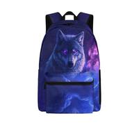Dolyues Mochilas de fútbol para niños de 8 a 10 años, ligeras para niños de 4º grado, bolsas geniales para libros de primaria, lobo, Mochilas daypack