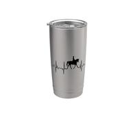 Doma Clásica Equitación Heartline Caballo Cardiograma Vaso térmico de acero inoxidable de doble pared