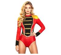 Domador Mujer Traje Acróbata Circo Trapecio Del Gran Showman Body Rojo M