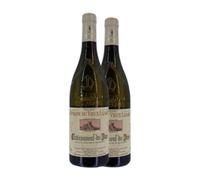 Domaine du Vieux Lazaret Blanc Châteauneuf-du-Pape Crianza 75 cl Vino blanco (Caja de 2 Botellas de 75 cl)
