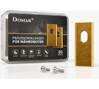 DOMAR 30 cuchillas para robot cortacésped, cuchillas y cuchillas de repuesto para Mova Lidax Ultra, cuchillas Mova y cuchillas de repuesto, incluye tornillos para cortacésped y robot cortacésped