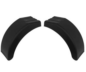 DOMAR Juego de Dos Medios Guardabarros para Remolque Izquierdo y Derecho Paso de Rueda Plano de plástico 395 x 220 mm Protector antibarro Lateral Accesorios vehículos de Carga