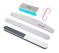 Domary 5 Unids/set Limas de Uñas Cepillo en Polvo Pulido Grano Accesorios UV Gel Polaco Herramientas