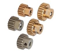 Domary 7075 Aleación de Aluminio 48p Piñón Engranaje Motor Engranajes Kit de Alto Rendimiento Coche de Control Remoto 1/10 RC Coche Entusiastas 5 Unids