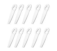 Domary 85 Mm 10 Piezas Cuchillas de Recortadora de Acero Inoxidable Cuchillas Repuesto para Cortacésped Alta Eficiencia para Podadoras Jardín y Cortacésped Bordes Óxidos