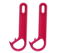 Domary Abrelatas con Anillo, Abrelatas Fácil de Abrir, Manual con Ergonómico, Diseño Suave y Redondeado para Personas Mayores, Manos Débiles, Pacientes Artritis (Púrpura)
