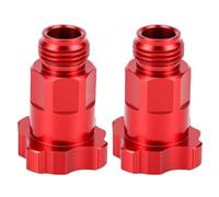 Domary Adaptador de Copa de Pulverización Aleación Aluminio, Rosca Macho, Paso 1,5 Mm, Rojo, con Estructura Conexión 4 Puntos para Copa Pintura y Pulverización