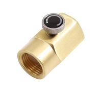 Domary Adaptador de Latón para Recarga de Cilindros CO2, Adaptador para Botellas Refresco 4" a Conector CGA320 Recarga Botellas Refresco domésticas. Duradero.