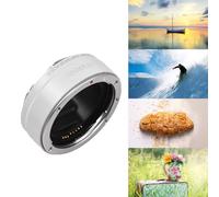 Domary Adaptador de Montura EF a RF Adaptador de Lente Estabilización Imagen IS Enfoque Automático Aleación Aluminio Primera Calidad para Cámaras Fotograma (Blanca)