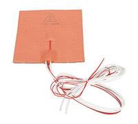 Domary Almohadilla Calefactora de Silicona 150W 150x150mm Alta Temperatura 200C Transferencia de Calor Uniforme Baja Potencia con Parte Posterior Adhesiva y Termistor para Cama (12V 150W)