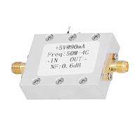 Domary Amplificador de Señal RF Receptor de Aleación Aluminio bajo Ruido para Uso Preamplificador 0,05-4 GHz