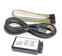 Domary Analizador Lógico USB Muestreo de 8 Canales 24MHz con Protección contra Sobrepresión para Depuración de Señal UART Arm FPGA