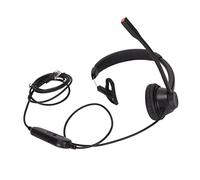 Domary Auriculares RJ9 de un Oído con Micrófono con Cancelación de Ruido y | Diseño Monoaural para Call Center, Material ABS, Silencio, Control de Volumen, Micrófono Unidireccional, Compatible con