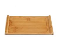 Domary Bandeja de té, Elevada con Almohadillas de Algodón para Drenaje y Derrames, Bandeja Servir Natural para té, café, Postre