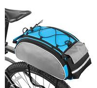 Domary Bolsa para Cuadro, Poliéster Agua, 13 L, Bolsa para Maletero Asiento Trasero de Bicicleta con Asa de Transporte, Correa Hombro Ajustable Entusiastas del Ciclis (Dacron)