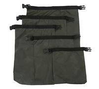 Domary Bolsa Seca para Natación Al Aire, Saco de Almacenamiento Flotante Ligero y Duradero para Kayak, Acampada, Senderismo, Verde Militar, 1,5 L, 4L, 5L, 7L, 10L, 5 uds.