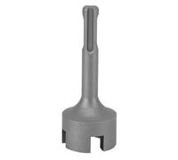 Domary Broca Conductora de Varilla de Tierra, Herramienta Perforación Eficiente y Duradera Acero para Trabajos Instalación Taladro Percutor SDS Plus (Cruzado)