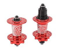 Domary Buje de Bicicleta de 32 Orificios 6 Rodamientos 72 Clics Buje Disco Bicicleta Montaña Aleación Aluminio Ligero Durable para Entusiastas del Ciclismo Delanter (Rojo)