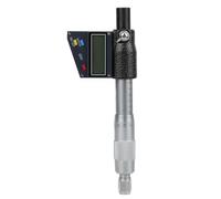 Domary Cabezal de Micrómetro Digital de Carburo Cementado, Herramienta Medición Alta Precisión para Profesionales, Diseño Ergonómico Conveniente 0-25 Mm (0-25 mm)