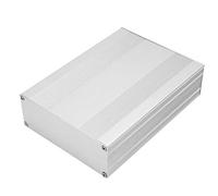 Domary Caja de Enfriamiento de Aluminio para una Rápida Disipación del Calor con Superficie Arenada, Liviana y Duradera, Adecuada para Proyectos Electrónicos, Plateada, 54 * 145 * 200 Mm