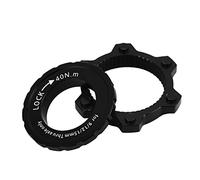 Domary CANSUCC Adaptador de Bloqueo Central de Freno Disco Buje Bicicleta Bloqueo Central Aleación Aluminio Premium a Convertidor Disco 6 Pines Durable Livian (Negra)