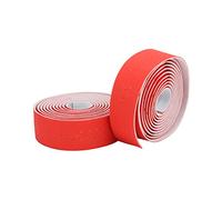 Domary Cinta de Manillar Antideslizante Cuero de PU Cinta Manillar Bicicleta Carretera Absorción Golpes Agarre Cómodo Ligero Durable para Bicicletas Carretera Bicic (Rojo)