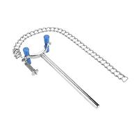 Domary Clip de Cadena para Vaso de Precipitados, Soporte Acero Inoxidable Resistente a ácidos y álcalis, Adecuado para Matraces 80-150 Mm en Química y Biología