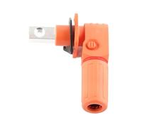 Domary Conector de Almacenamiento de Batería Energía Terminal M8 Alta Corriente 200A Giratorio 360° con Protección Polaridad Inversa para Vehículos Eléctricos y Sistem (Naranja)