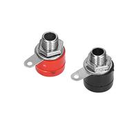 Domary Conector Tipo Banana de 4 Mm, 20 Pares de Cables Prueba ABS Latón Chapado con Orificio Interior 0,2 Pulgadas para Conectores Eléctricos Equipos Electrónicos
