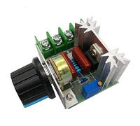 Domary Controlador de Velocidad del Motor de 2000 W PWM AC Dimmer SCR Regulador Voltaje Ajustable 50-220 V para Equipos Eléctricos con Solución Refrigeración