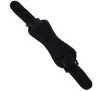 Domary Correa de Compresión para Rótula, Rodilleras Ajustables Antideslizantes con Almohadillas Antigolpes SBR para Andar en Bicicleta, Baloncesto, Correr, Diseño Ergonómico, Mate (Negra)