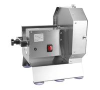 Domary Cortador de Verduras Manual Eléctrico Máquina Cortadora de Frutas Acero Inoxidable con Espesor Ajustable 0 12 Mm para Uso Doméstico y Comercial Canal (Enchufe Europeo 100-240V)