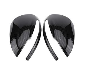 Domary Cubiertas de Espejo Retrovisor de Fibra Carbono, par Tapas Espejo Elegantes Lujo, Protección Carcasa para Clase C W205 Clase E W213 S Plástico ABS 20x18cm