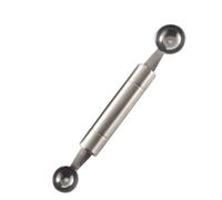 Domary Cuchara para Melón de Acero Inoxidable con Cuchillo de Trinchar | Doble Función para Frutas, Helados y Postres, Herramienta de Cocina a Prueba de Herrumbre de Calidad Alimentaria