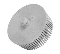 Domary Disco de Fijación de Vástago Abrasivo Grano Disco 2 Pulgadas para Eliminar Revestimientos óxido Rebabas en Metal, Carburo Silicio, Herramientas Taladro (Gris)