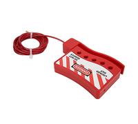 Domary Dispositivo de Bloqueo de Cable Ajustable Bloqueo Cable Seguridad Ajustable con Orificio 7 Mm Nailon 2 Metros para Gabinetes