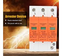 Domary Dispositivo de Protección contra Sobretensiones, Pararrayos Eficiente de bajo Voltaje 420 V para Seguridad contra Rayos, Ensamblaje Extraíble para un Uso Fácil, Ideal Protección del Hogar