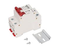 Domary Disyuntor de CC Protección contra Cortocircuitos Disyuntor Modular para Sistemas de Energía Solar 2P 1000V 25A