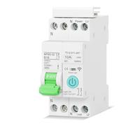 Domary Disyuntor WiFi Inteligente con Sincronización de Control Remoto y Control de Voz para la Aplicación Monitoreo Energía y Gestión Energía en Tiempo Real (1P-10A sin función medición)