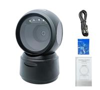 Domary Escáner de Códigos de Barras Inalámbrico Escritorio con Luz LED y | Conectividad 2.4G/BT/USB, Estructura Duradera IP42, Batería de 2000 MAh, para Windows///Mac