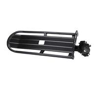 Domary Estante Trasero para Equipaje Portabicicletas de Montaña de Aleación Aluminio Ajustable para Entusiastas del Ciclismo Negro 38 Cm 12 Cm 9,5 515 G 10 Kg Capacidad