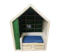Domary Estantería de Madera para Aliviar la Ansiedad, Sacude Tu Decoración para la Habitación, Escritorio de Estudio, Sala Estar con Madera Resistente, Capacidad 200 Libros