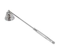 Domary Extintor Vintage de Mecha de Vela Acero Inoxidable con Largo para una Extinción Segura Velas sin Humo, Regalo Decoración del Hogar (Plata)