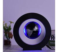 Domary Globo Flotante de Levitación Magnética de 3,5 Pulgadas con Luz LED | Mapa Mundial Antigravedad, Construcción de Plástico, Compatible con 110-240 V, Decoración Educativa para Niños