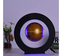 Domary Globo Flotante de Levitación Magnética de 3,5 Pulgadas con Luz LED | Mapa Mundial Antigravedad, Construcción de Plástico, Compatible con 110-240 V, Decoración Educativa para Niños