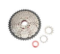 Domary Grupo de Bicicleta de 8 Velocidades Volante Ligero 46T con Cadena Desviador Trasero para Bicicletas Montaña Carretera Kit Actualización Transmisión (Juego bielas 32T)