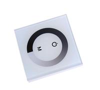 Domary Interruptor de Pared con Atenuador de Panel Táctil un Color para Tira Luz LED 24 V CC, Brillo Ajustable, Canal único 4A (Blanca)