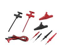 Domary Kit de Cables de Prueba para Multímetro, Sondas Aisladas Flexibles, Juego Enchufe Tipo Banana para Reparaciones Electrónicas y Automotrices, 2 Cables